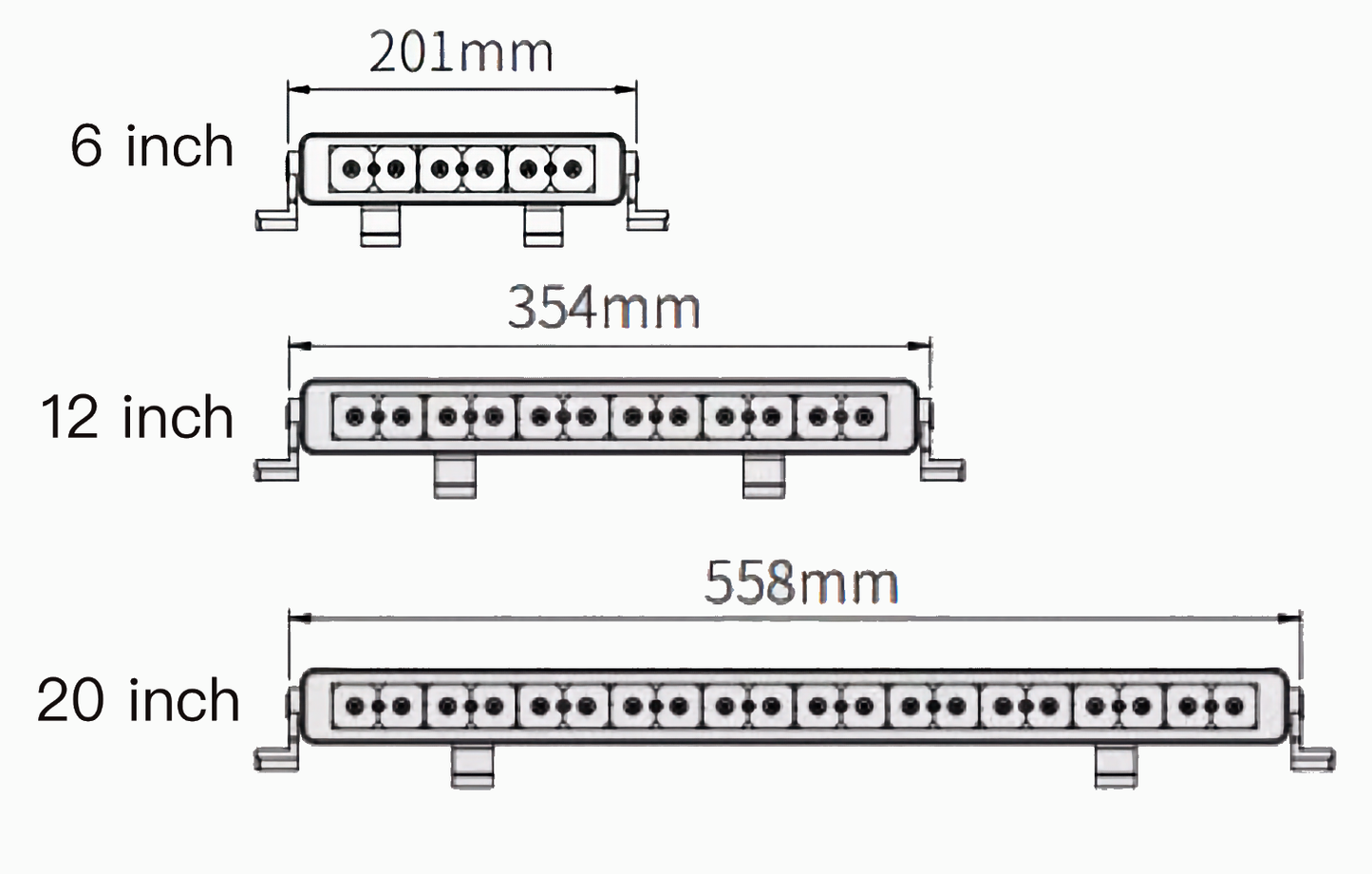 Single-Row LED Light Bar