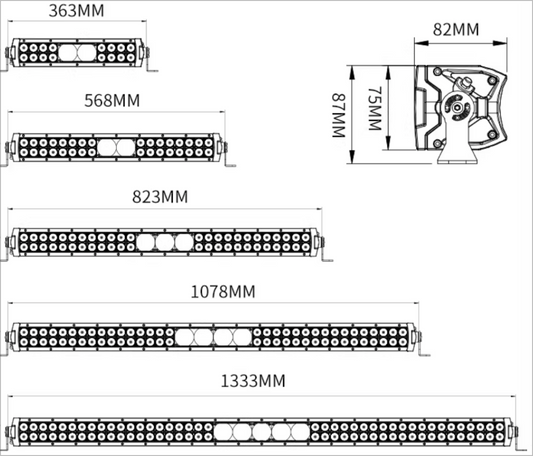 Dual-row Standard Laser Lightbar