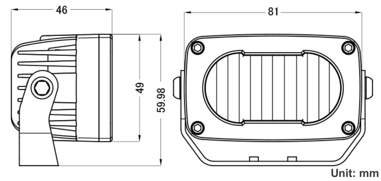 Mini LED Pod Light – 25W/10W – Spot/Flood/Combo
